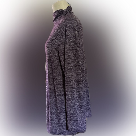 Lands’ End Purple Heather Turtleneck Size Large - Picture 4 of 6